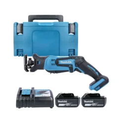 Makita DJR183 18V Mini Reciprocating Saw With 2 X 5.0Ah Batteries, Charger & Case