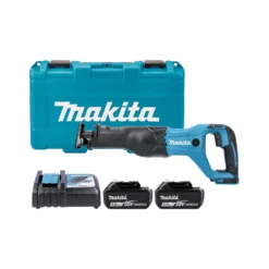 Makita DJR186RTE 18V LXT Cordless 32mm Reciprocating Saw With 2 X 5.0Ah Batteries, Charger & Case