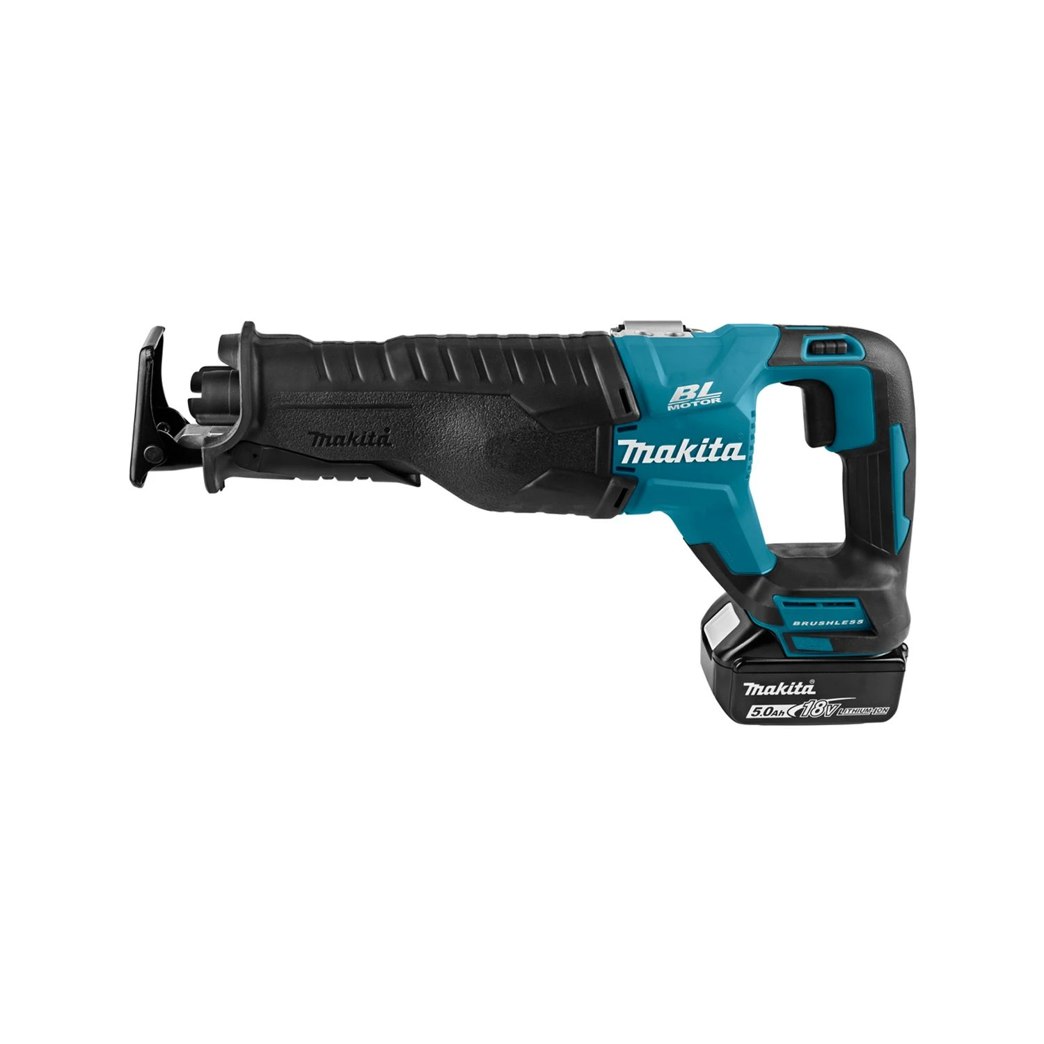 Makita DJR187RTE 18V LXT Cordless Brushless Reciprocating Saw With 2 X 5.0Ah Batteries, Charger & Carry Case 2 Makita DJR187RTE 18V LXT Cordless Brushless Reciprocating Saw With 2 X 5.0Ah Batteries, Charger & Carry Case - Image 2