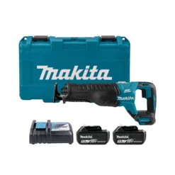 Makita DJR187RTE 18V LXT Cordless Brushless Reciprocating Saw With 2 X 5.0Ah Batteries, Charger & Carry Case