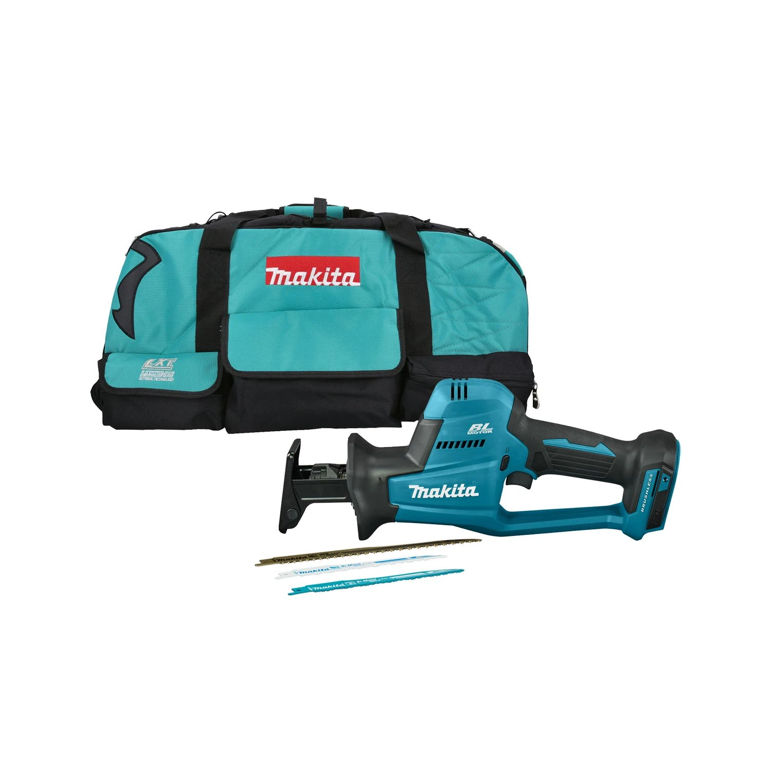 Makita DJR189 18V LXT Cordless Brushless Reciprocating Saw With LXT600 Tool Bag 1 Makita DJR189 18V LXT Cordless Brushless Reciprocating Saw With LXT600 Tool Bag