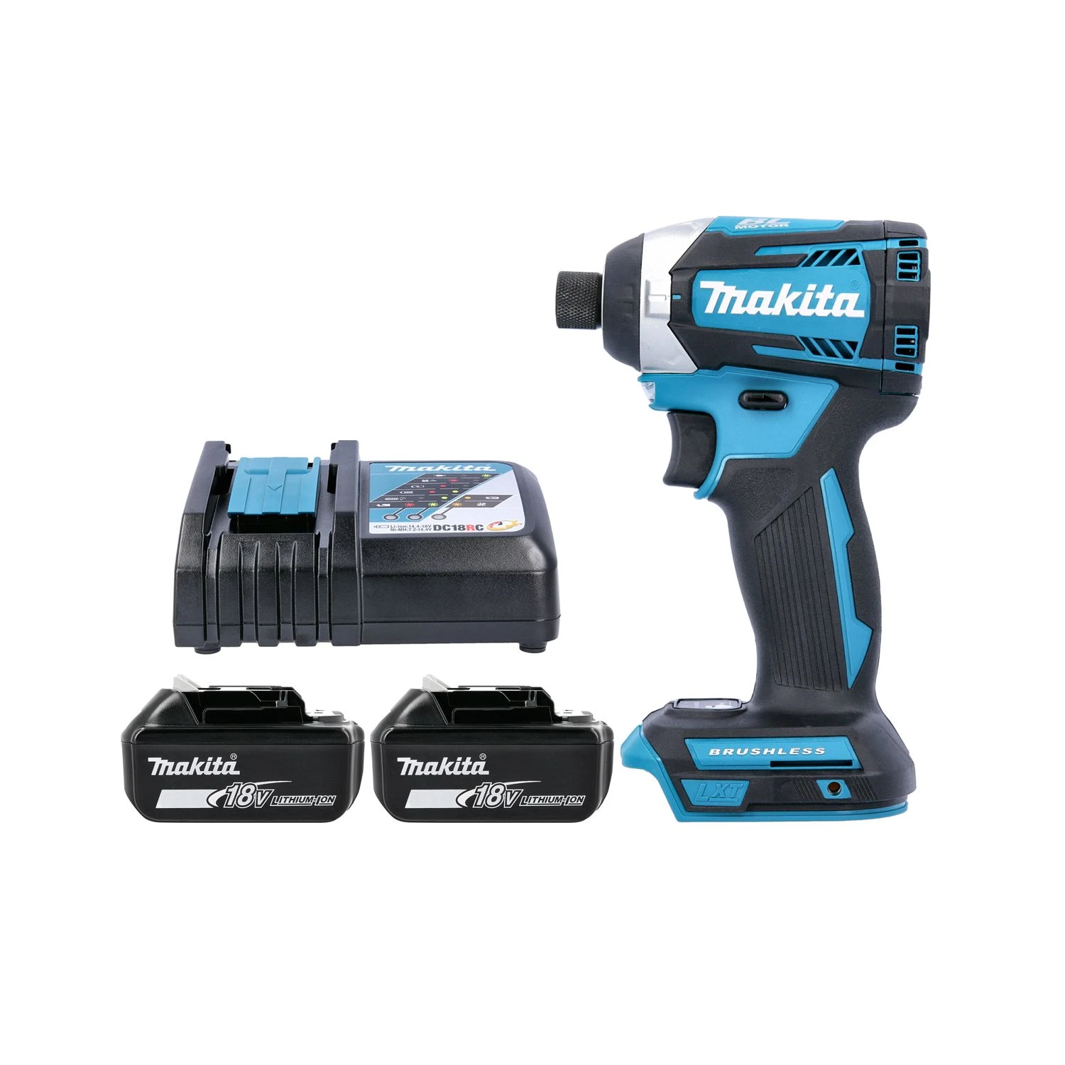 Makita DTD154 18V Li-Ion Brushless Cordless 1/4" Impact Driver With 2 X 5.0Ah Batteries & Charger 1 Makita DTD154 18V Li-Ion Brushless Cordless 1/4" Impact Driver With 2 X 5.0Ah Batteries & Charger