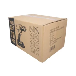 Makita DTD154 18V Li-Ion Brushless Impact Driver With 2 X 5.0Ah Batteries, Charger & 70 Piece Acc. Set In Case -Makitali Shop e2f426b102b6cc196b1a465069706445