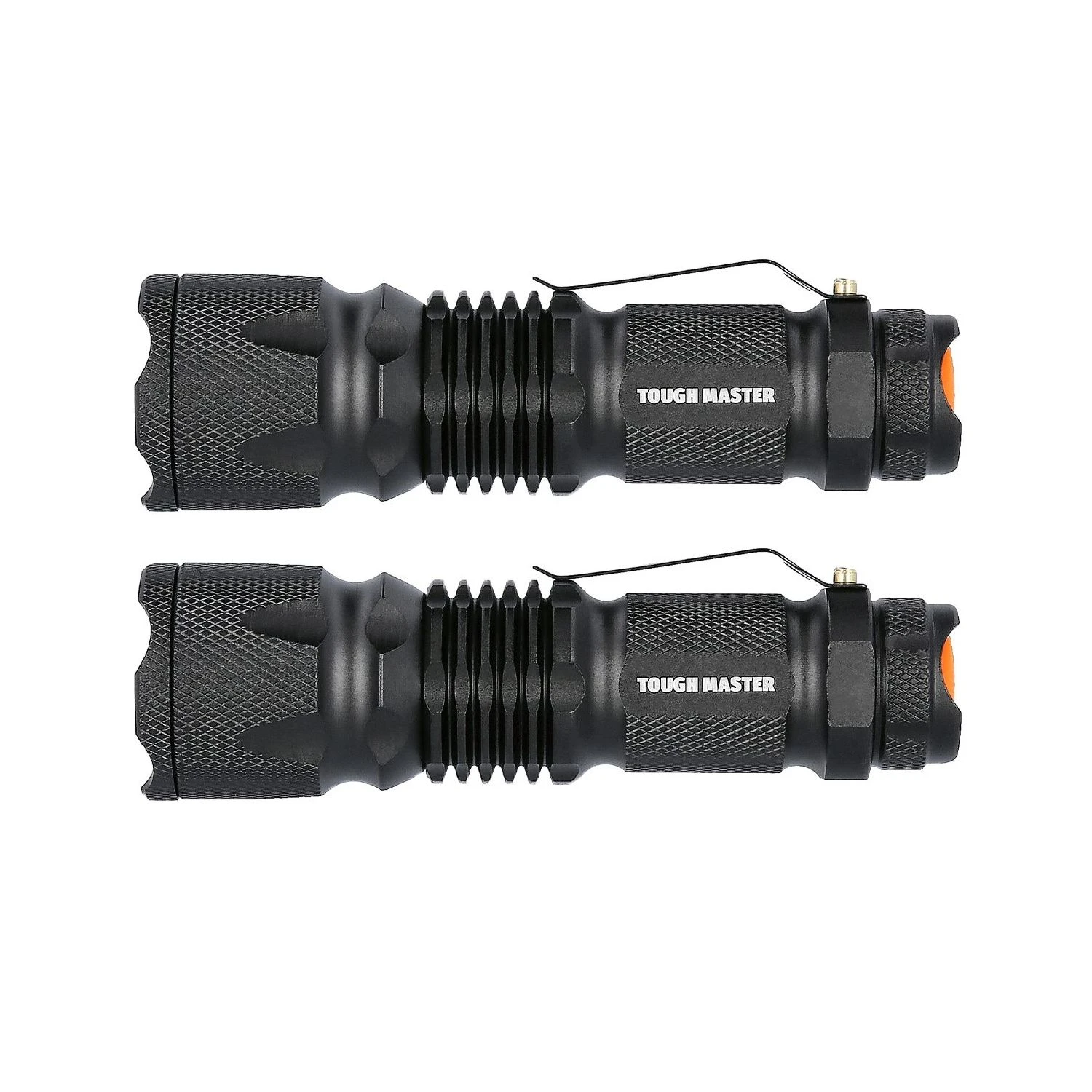TOUGH MASTER® Rechargeable USB Torches 1200mAh Handheld Flashlights, Pocket-Size Zoomable Torches, Water-Resistant With Ultra Bright LED & Adjustable Focus (2 Pack) - 800 Lumens (TM-LTF402S) 1 TOUGH MASTER® Rechargeable USB Torches 1200mAh Handheld Flashlights, Pocket-Size Zoomable Torches, Water-Resistant With Ultra Bright LED & Adjustable Focus (2 Pack) - 800 Lumens (TM-LTF402S)