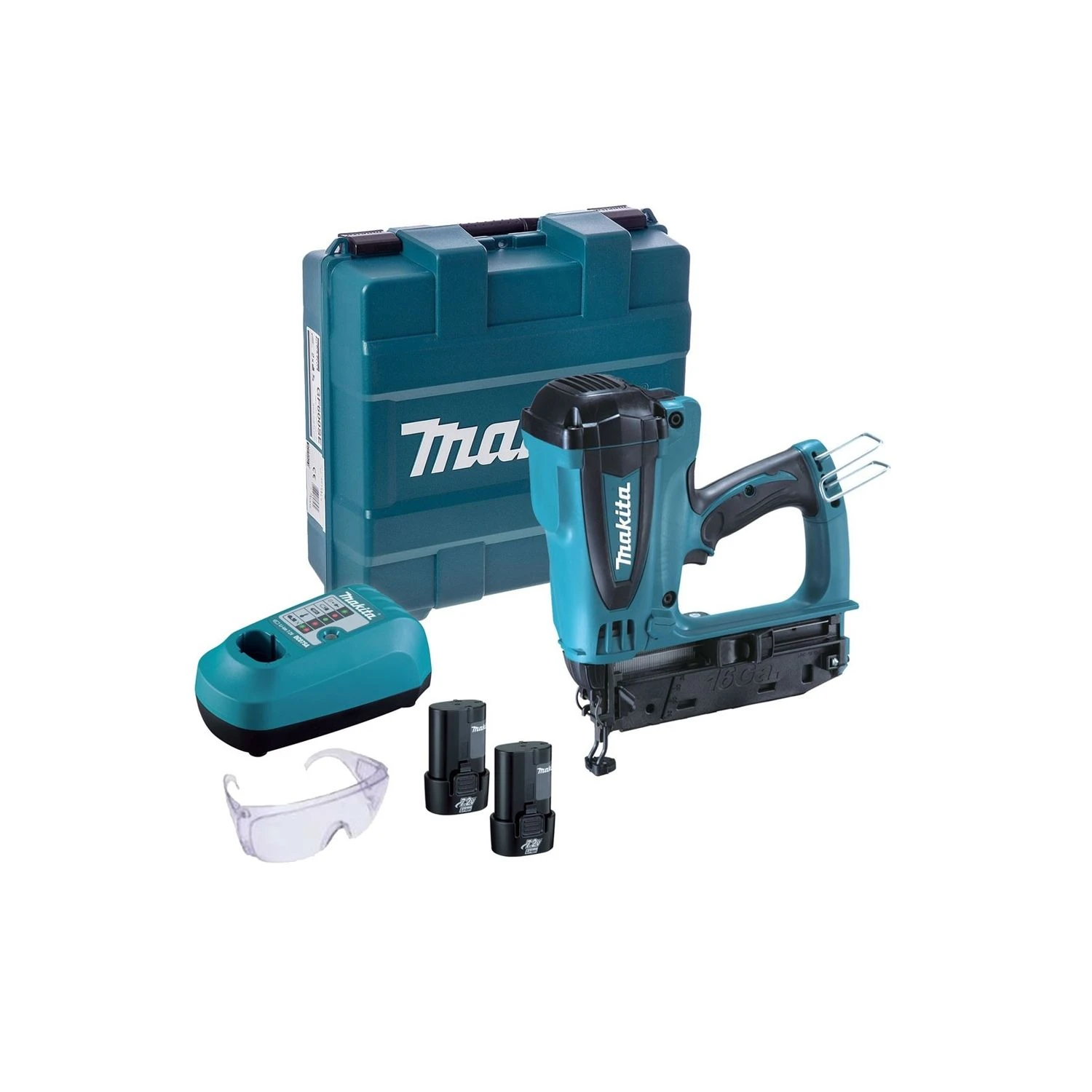 Makita GF600SE 7.2V Second Fix Gas Nailer With 2 X Batteries, Charger & Case 1 Makita GF600SE 7.2V Second Fix Gas Nailer With 2 X Batteries, Charger & Case