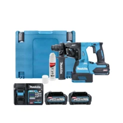Makita HR003GD201 40Vmax XGT 28mm Cordless Brushless SDS Plus Rotary Hammer Drill With 2 X 2.5Ah Batteries, Charger & Case