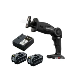 Panasonic PAN47A1LJ 14.4/18V Cordless Folding Reciprocating Saw With 2 X 5.0Ah Batteries, Charger & Systainer Case