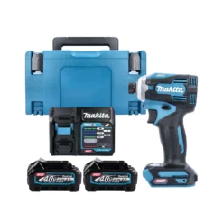 Makita TD001G 40Vmax XGT Cordless Brushless Impact Driver With 2 X 4.0Ah Batteries, Charger & Type 3 Case
