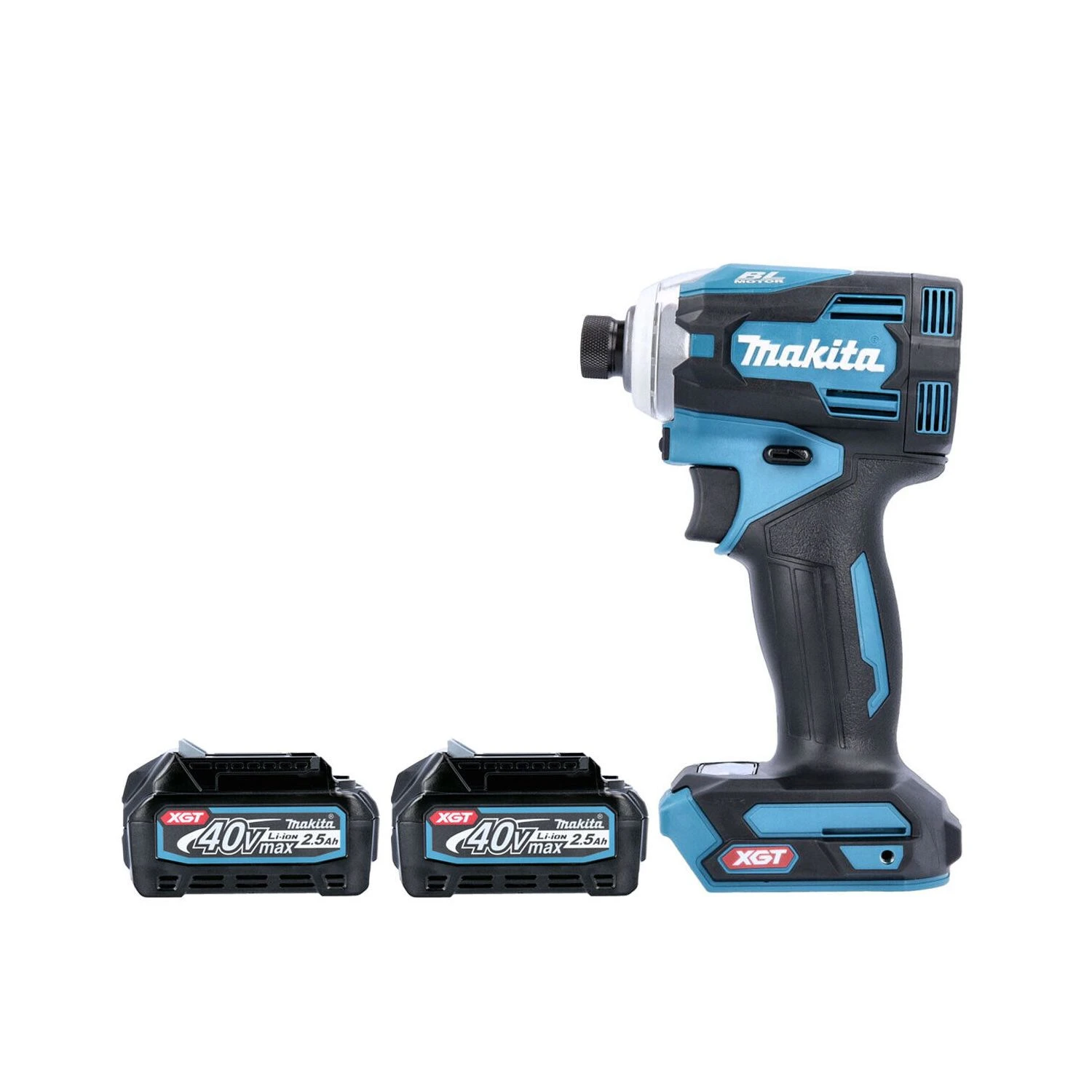 Makita TD001G 40Vmax XGT Cordless Brushless 1/4" Impact Driver With 2 X 2.5Ah Batteries 1 Makita TD001G 40Vmax XGT Cordless Brushless 1/4" Impact Driver With 2 X 2.5Ah Batteries