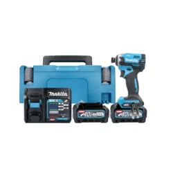 Makita TD003GD201 40Vmax XGT Cordless Brushless Impact Driver With 2 X 2.5Ah Batteries, Charger & Case