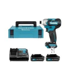 Makita TD111DSAJ 10.8v/12vmax CXT Cordless Brushless Impact Driver With 2 X 2.0Ah Batteries, Charger & Case