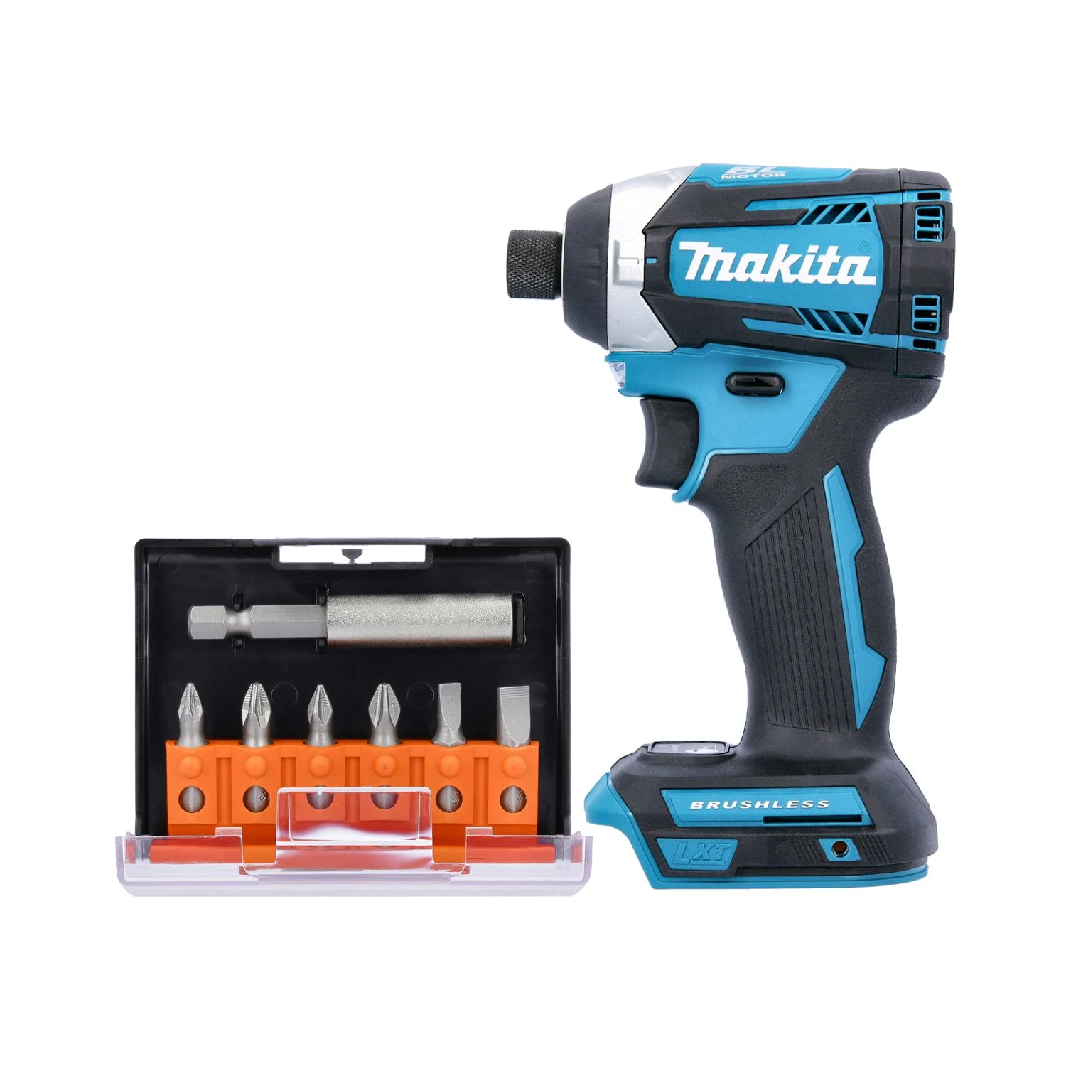 Makita DTD154 18v Li-Ion Brushless Cordless 1/4" Impact Driver With 7 Piece 25mm Screwdriver Bit Set 1 Makita DTD154 18v Li-Ion Brushless Cordless 1/4" Impact Driver With 7 Piece 25mm Screwdriver Bit Set